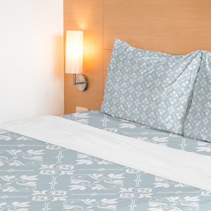 Flat set pillowcase flat and fitted sheet