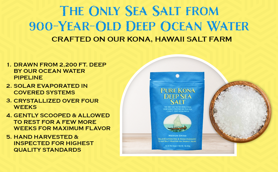 The Only Sea Salt from 900-Year-Old Deep Ocean Water