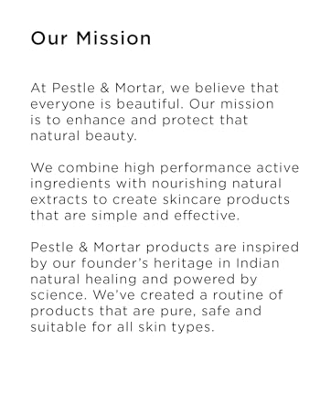 PESTLE & MORTAR SIMPLE SOLUTIONS FOR BEAUTIFUL SKIN