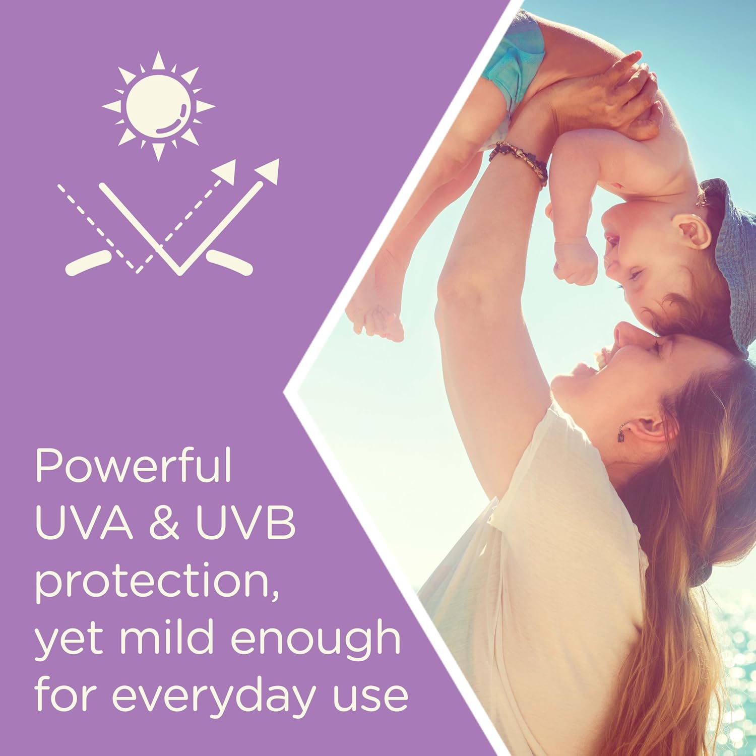 Aveeno Baby Continuous Protection Zinc Oxide Mineral Sunscreen Lotion for Sensitive Skin, Broad Spectrum SPF 50, Tear-Free, Sweat- & Water-Resistant, Paraben-Free, Non-Greasy, 7 fl. oz - Image 3