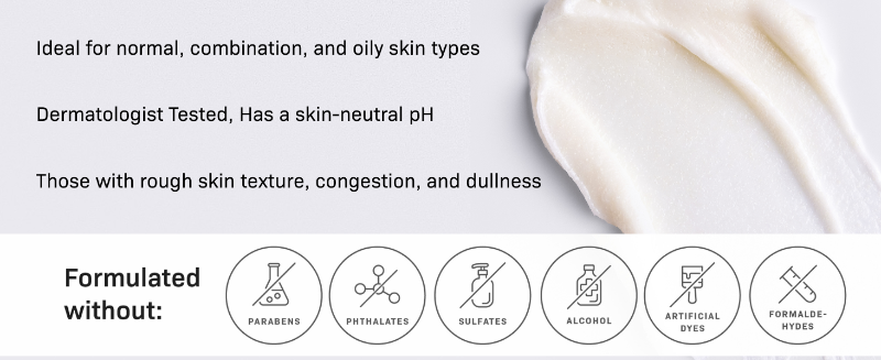 Triple-Action Exfoliator, Revision skincare, Face Scrub, AHA, BHA, Salicylic Acid, Glycolic Acid