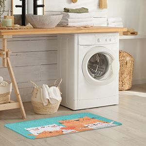 kitchen mat carpet fluffy mats