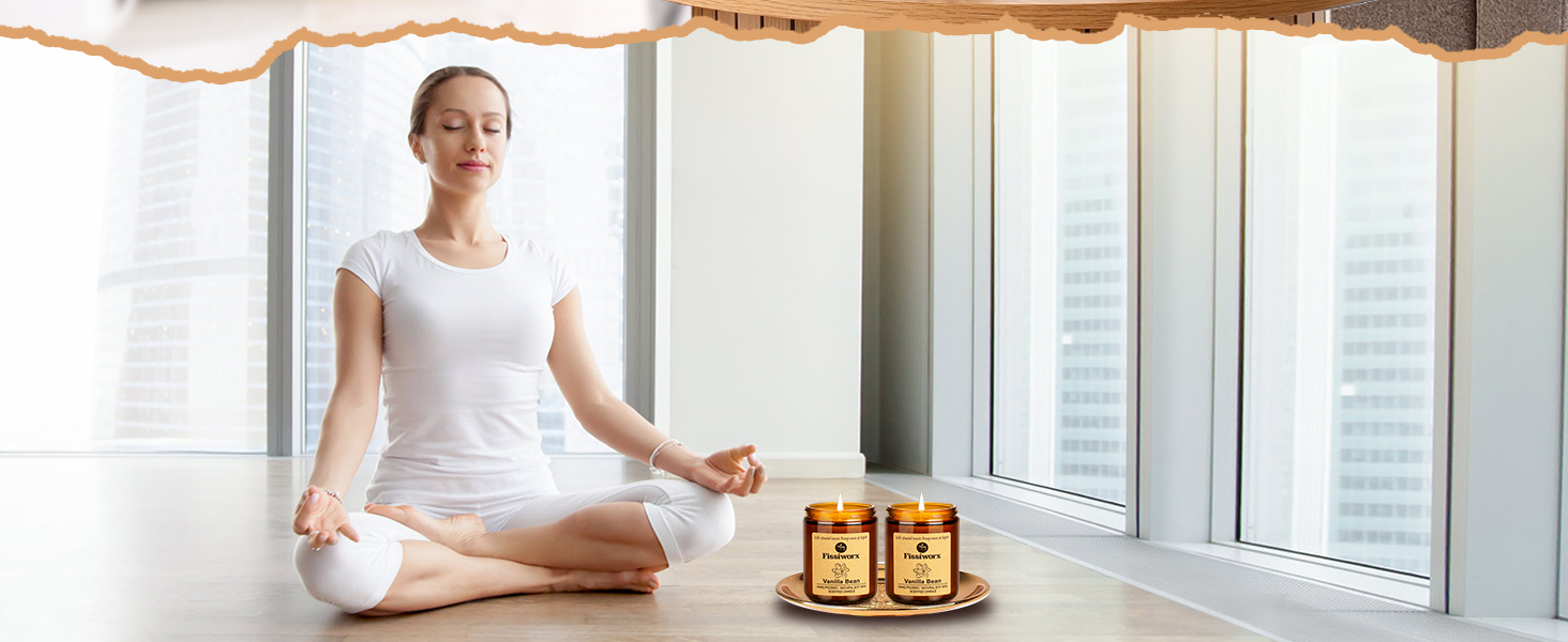 Vanilla stress relief candles