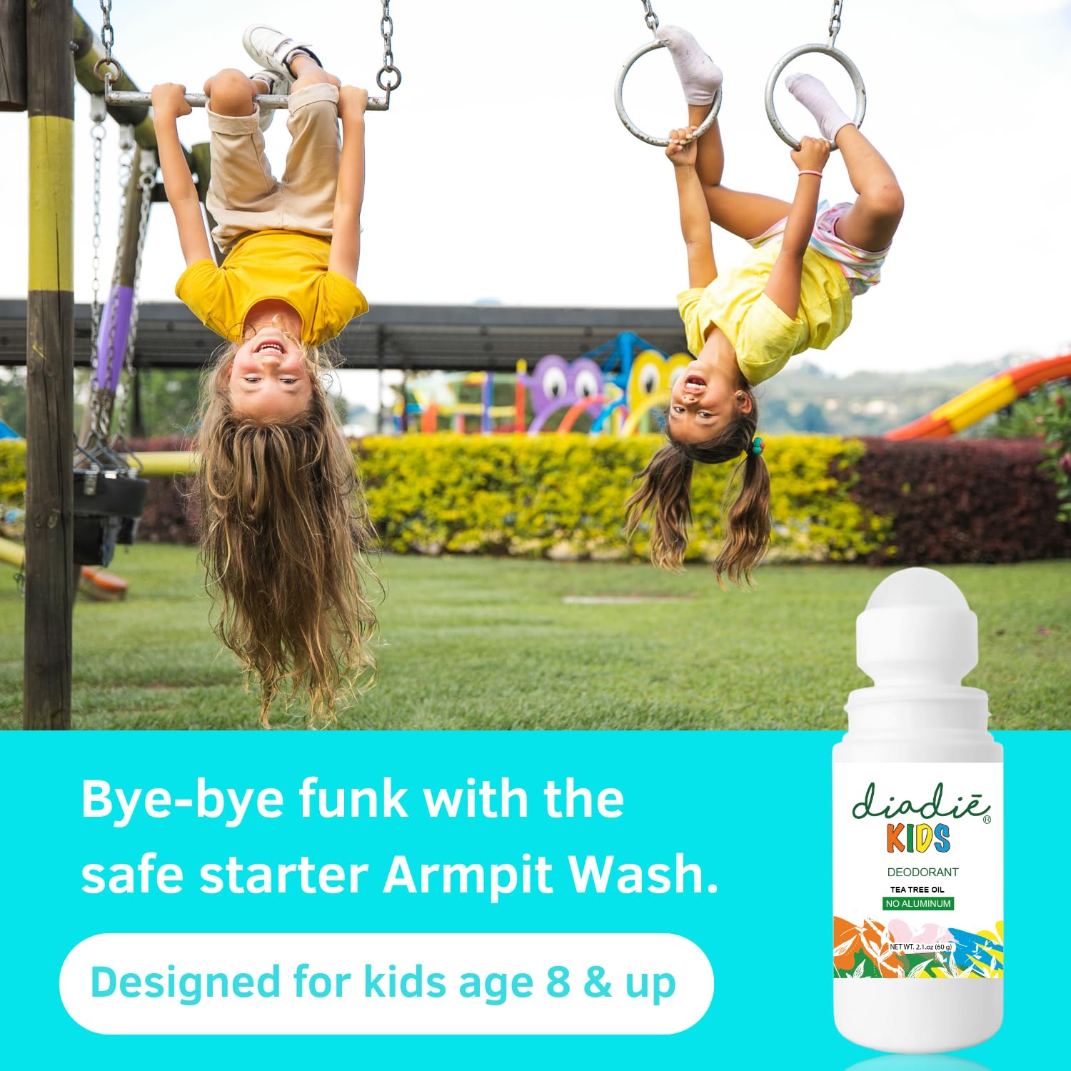 Kids Natural Deodorant Rollon for Kids, Boys or Girls and Teens I Aluminum-Free, Paraben-Free 2.1oz each. 2 Pack - Image 6