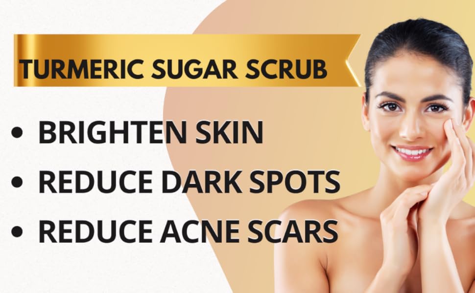 Turmeric sugar scrub