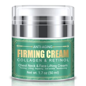 Anti Aging Firming Neck Cream - Face Retinol Anti Wrinkle Neck Collagen Cream, Chest & Face Lifting Cream|Repairing|Moisturzing Skin Care for Men & Women(1.7 OZ)
