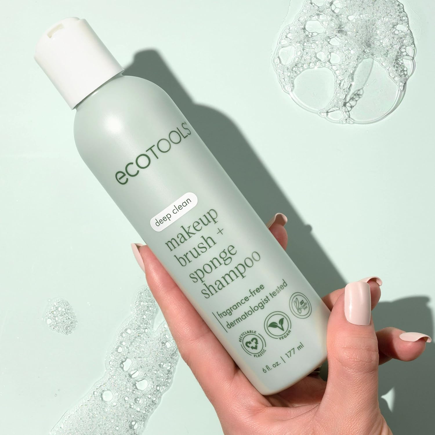 Ecotools 6 oz Gentle Makeup Brush Cleansing Shampoo for Effective Cleaning - Image 9
