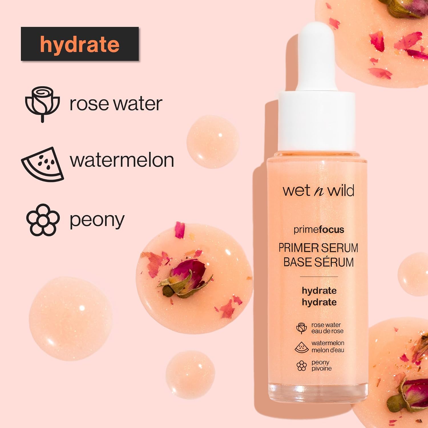 Wet n Wild Prime Focus Hydrating Primer Serum 1.01 oz for Dry Skin - Image 2