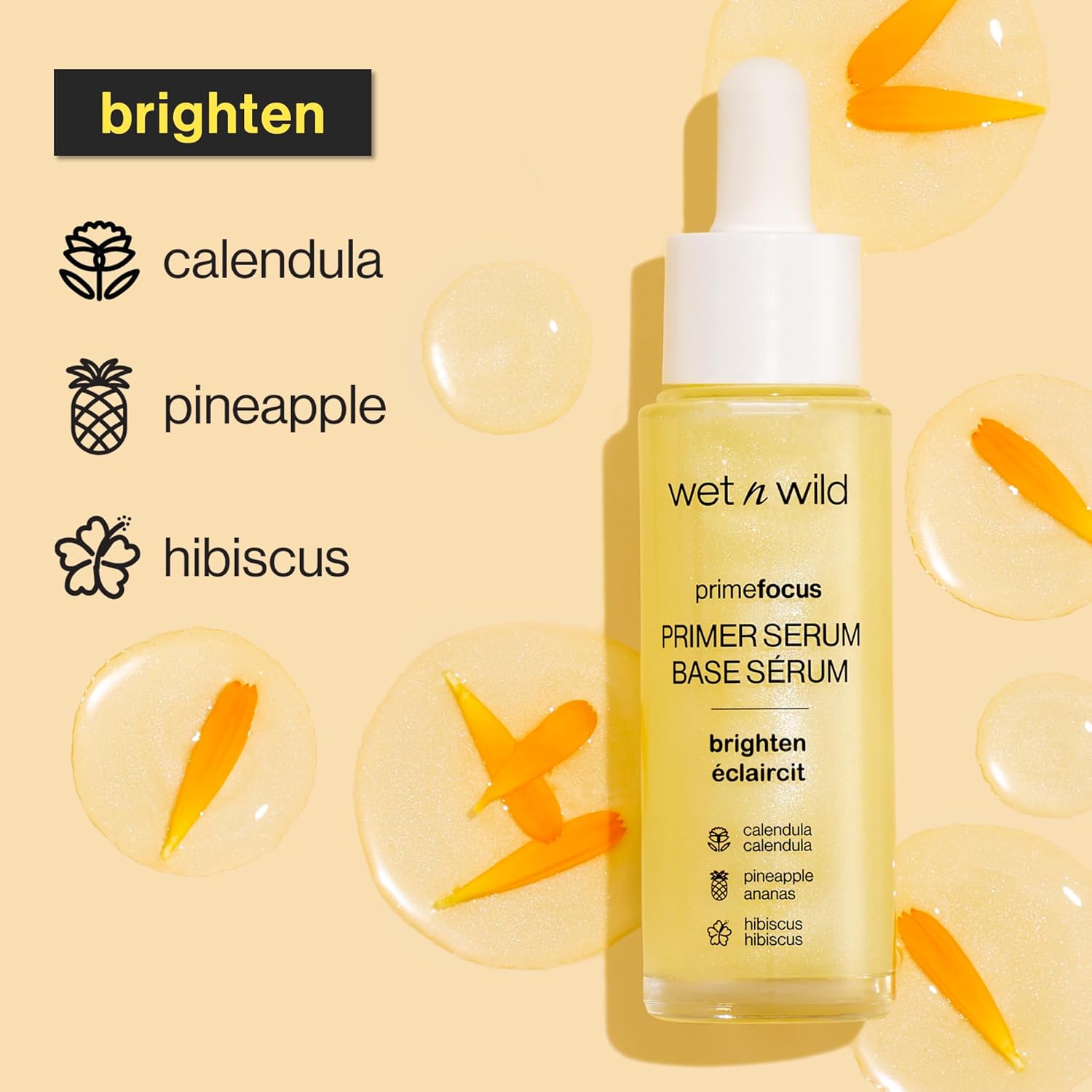 Wet n Wild Prime Focus Hydrating Primer Serum 1.01 oz for Dry Skin - Image 3