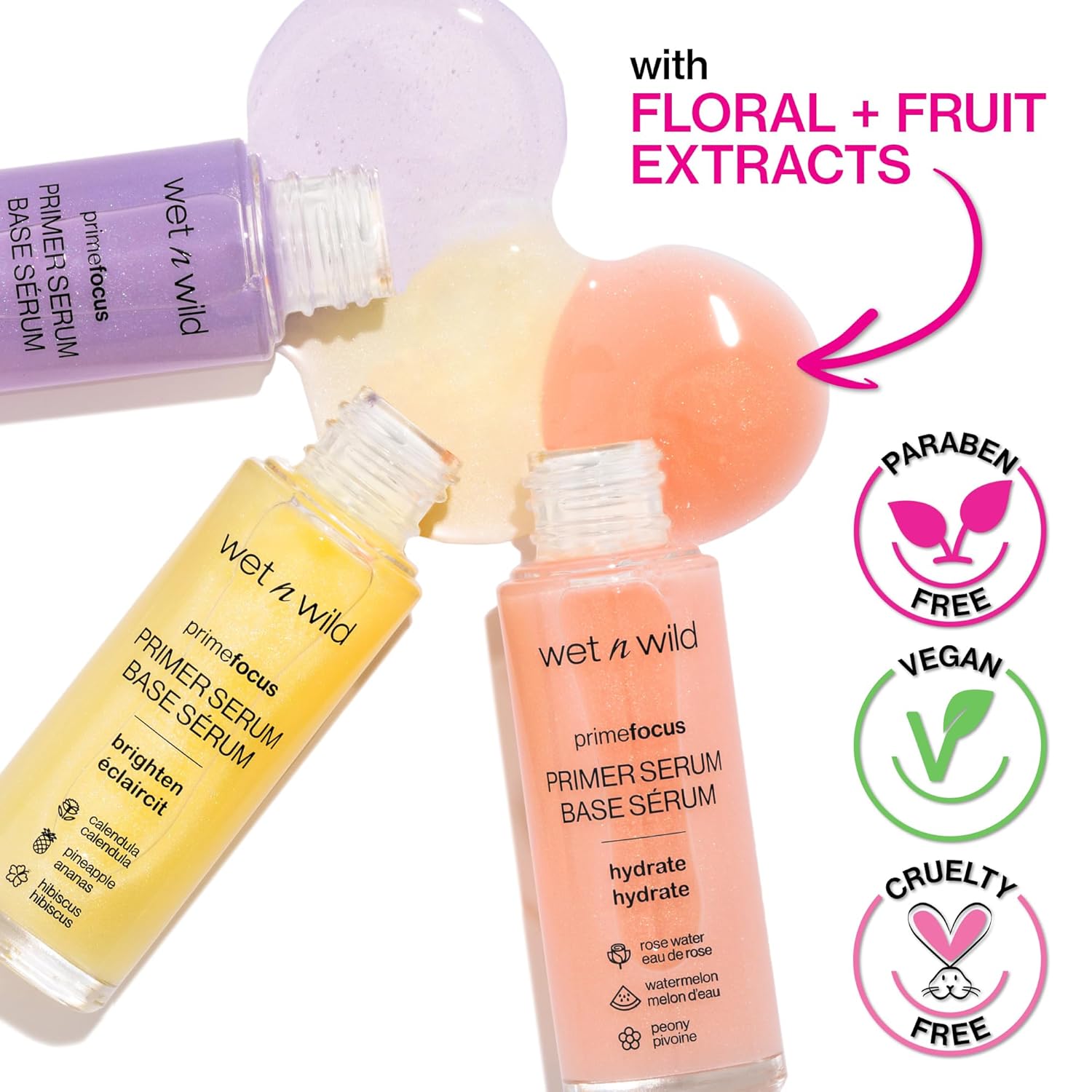 Wet n Wild Prime Focus Hydrating Primer Serum 1.01 oz for Dry Skin - Image 5