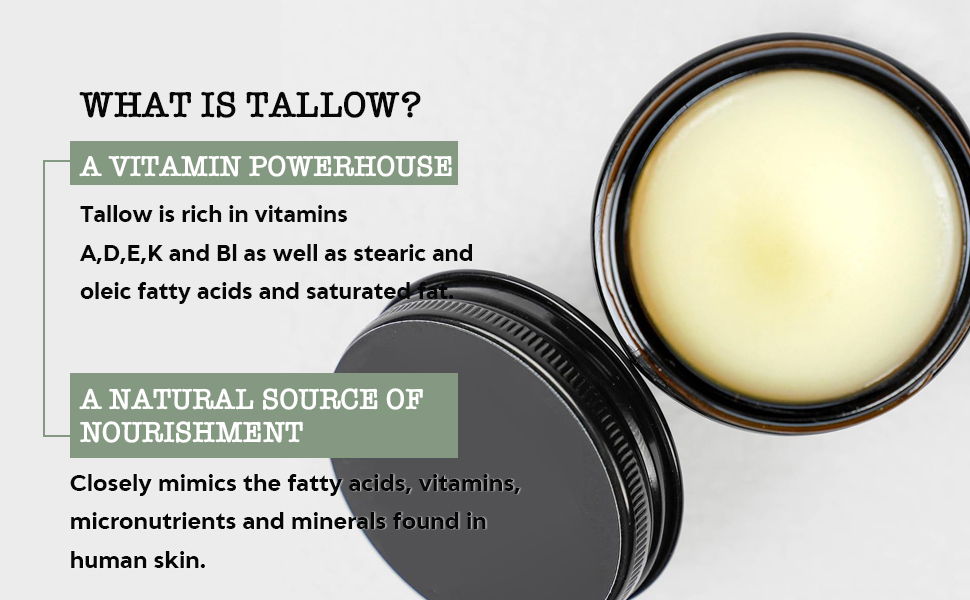 Beef Tallow and Honey Balm for Skin