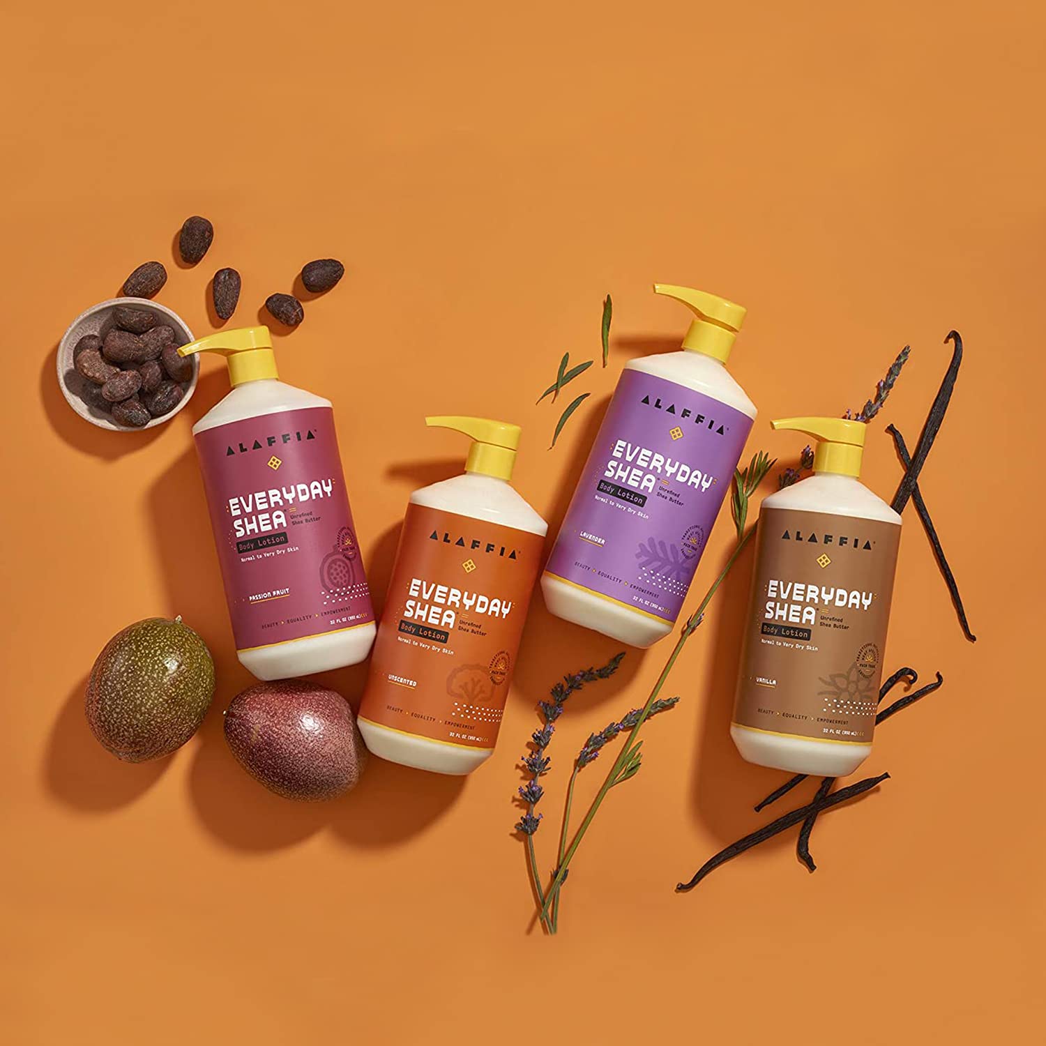Alaffia EveryDay Shea Vanilla Lotion and Mint Body Wash 32 Oz Set for Normal to Very Dry Skin - Image 6