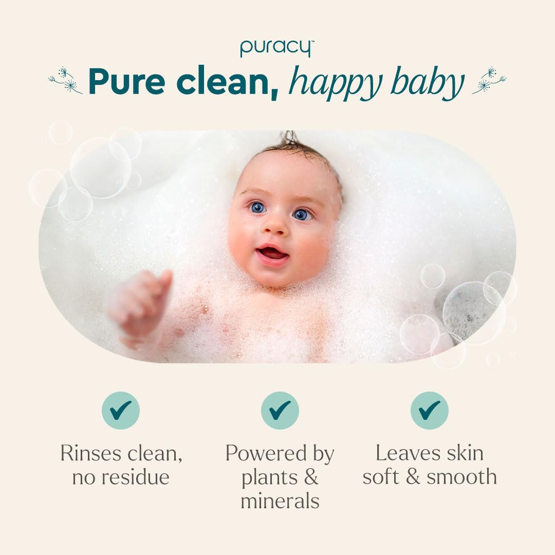 Puracy 48 oz Tear-Free Natural Kids Shampoo and Body Wash 12 Fruit Extracts - Image 4