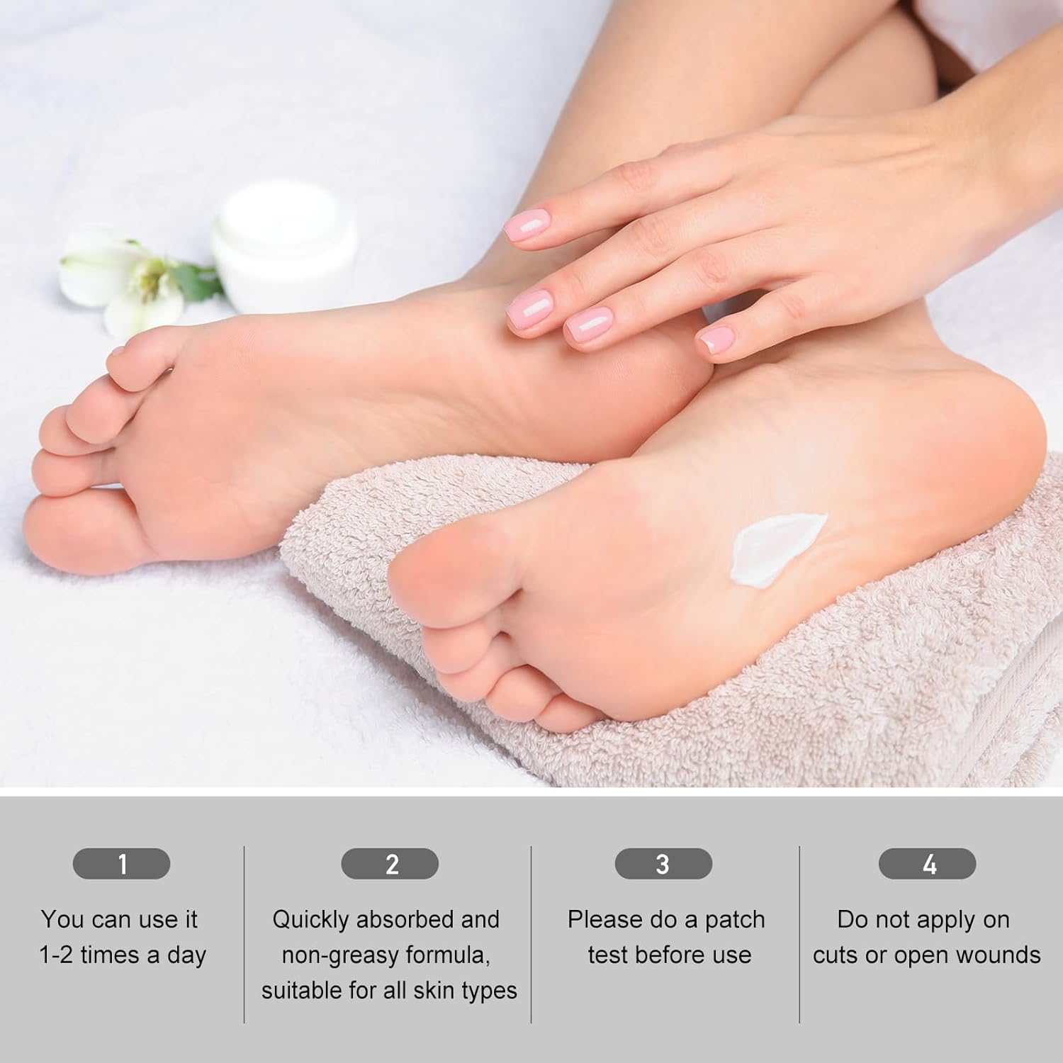 2-Pack 40% Urea Cream for Dry Skin Relief, 2.2 oz each - Image 7
