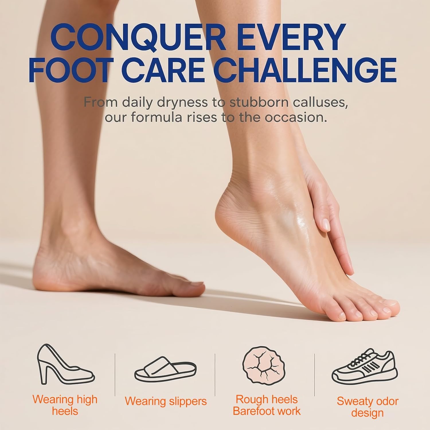 Urea Cream Stick 60% plus Salicylic Acid 2%, Maximum Strength Urea Foot Cream for Dry Cracked Heels, Feet Callus Remover, Hands Knees Exfoliating Dead Skin, Softening Skin Moisturizer Lotion - Image 7