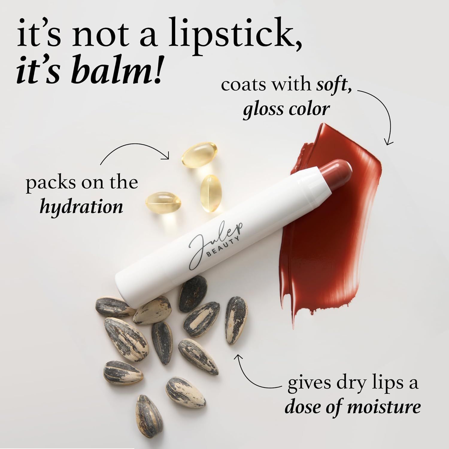 Julep It's Balm Tint Lip Balm Black Cherry Hydrating Vitamin E Vegan 0.1 oz - Image 3