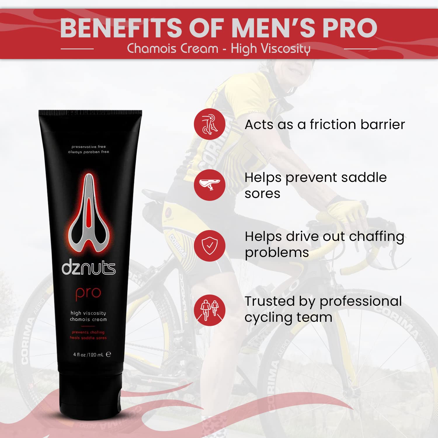 Men's Pro & Women's Bliss Chamois Cream Set 4 oz Anti-Chafing Soothing Formula - Image 4