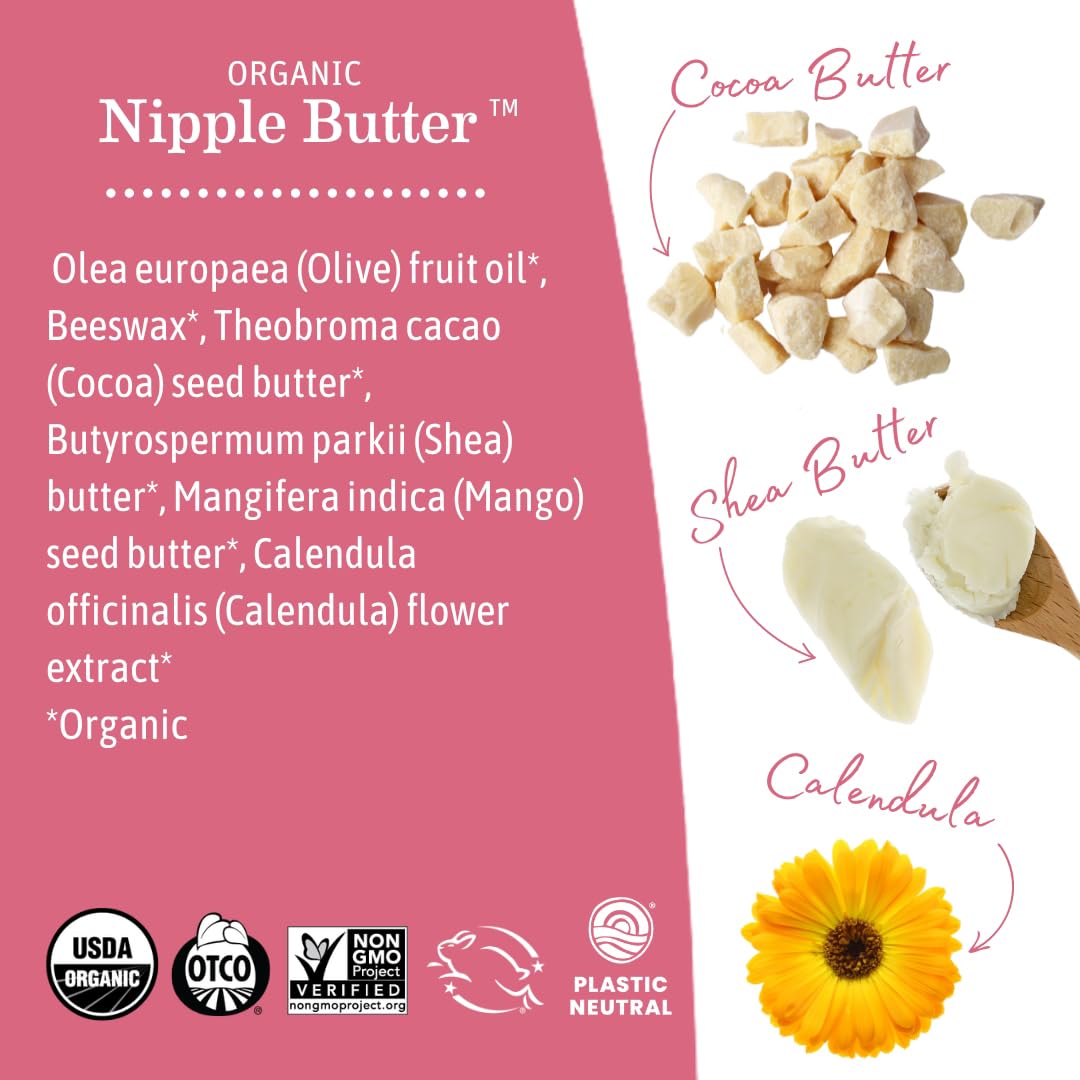 Earth Mama Nipple Butter and Diaper Balm 2-Piece Set for Breastfeeding & Baby Care - Image 9