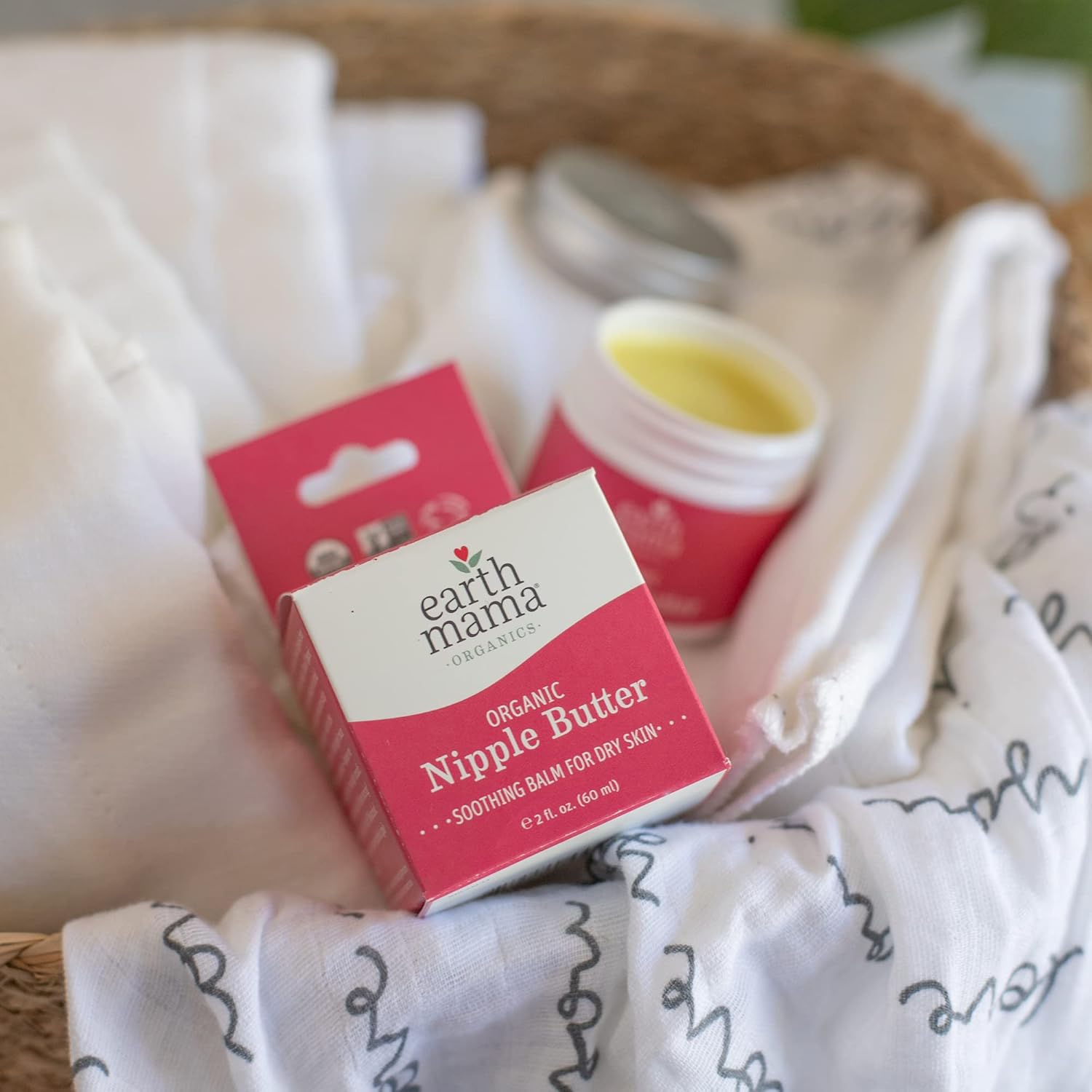 Earth Mama Nipple Butter and Diaper Balm 2-Piece Set for Breastfeeding & Baby Care - Image 11