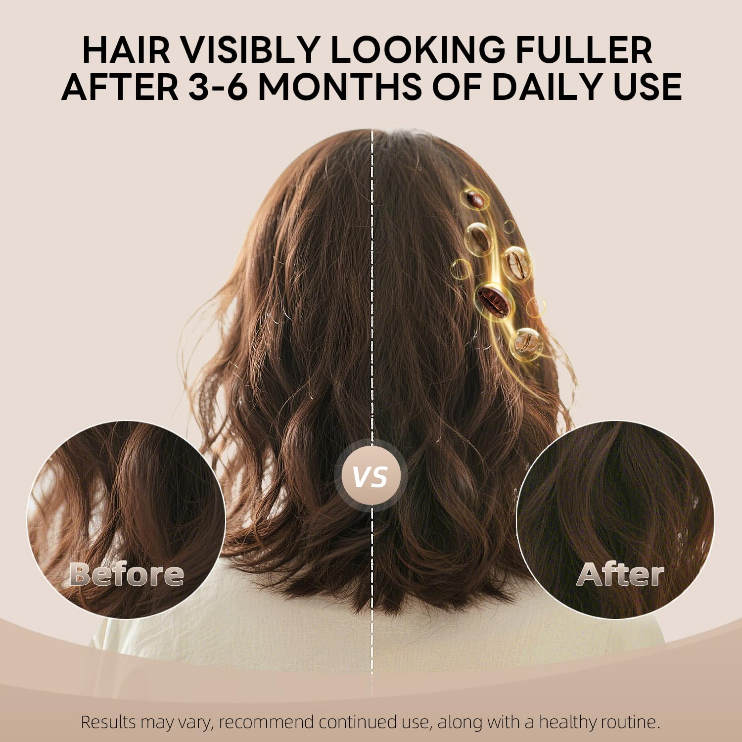 Caffeine Shampoo and Conditioner Set 10.7 oz for Thicker Hair and Scalp Health - Image 5