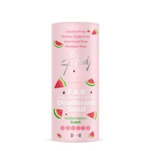 All Natural F.A.B. Deodorant - Watermelon Scent | 1.7 oz Organic, Aluminum-Free Deodorant for Fupa, Armpit, and Breast Areas