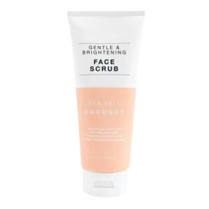 Salt & Coconut Face Scrub, Gentle & Brightening, All Skin Types, 5.1 fl oz Pack of 1