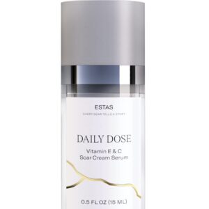 Scar Cream -Daily Vitamin E & C with Silicone, 0.5 oz -Effective for Old & New Scars on Face & Body, Ideal for Surgical, Burn, C-Section & Acne Scars, Vegan + Cruelty Free, Fragrance Free