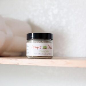 (Citrus Mint)Natural Deodorant for Women and Men with Bentonite Clay Absorbs Wetness Naturally 2 OZ Jar Paraben Free Phthalate Free