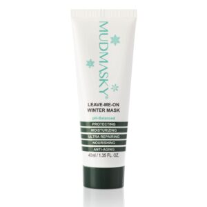 MUDMASKY Leave-Me-On Winter Mask – Face Moisturizer for Dry Skin, Hydrates, Nourishes & Protects – Lavender Scent – 1.35 FL. OZ – Winter Skincare & Intense Repair – Cold Weather Protection