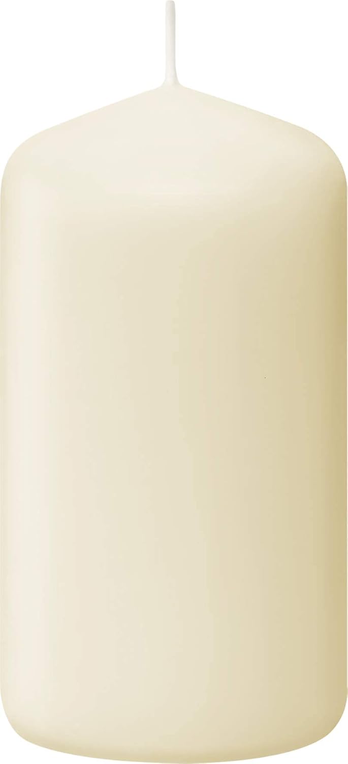 Bolsius Ivory Pillar Candles 2x3 Inch, 20 Pack, Unscented, Dripless, Clean Burning - Image 9