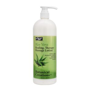 PRO NAIL - Healing Therapy Massage Lotion - Professional Pedicure, Body and Hot Oil Manicure, Infused with Natural Oils, Vitamins, Panthenol and Amino Acids (Aloe Vera, 32 Ounce)