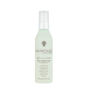 Hairitage Light as a Feather Leave-in Conditioner Spray - Leave-In Hair Treatment - Detangles + Fortifies - Reduces Breakage + Deep Conditions - Lightweight Feel for All Hair Types, 6 fl oz