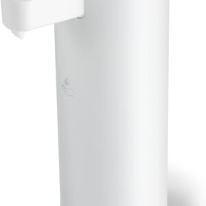 9 oz. Premium Automatic soap Dispenser, Touch-Free Rechargeable Sensor Liquid Soap Pump Dispenser, Stainless Steel (White)