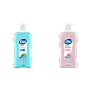 Dial Body Wash, Refresh & Renew Spring Water, 32 fl oz & Body Wash, Pamper & Indulge, Silk & Magnolia, 32 fl oz
