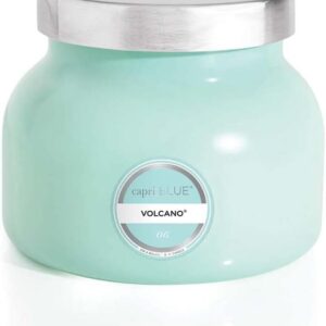 Capri Blue Volcano Scented Candles - Luxury Glass Jar Candles for Home Scented with Tropical Fruit & Sugared Citrus - Soy Wax Blend - Capri Blue Volcano - Aqua Color (8 oz)