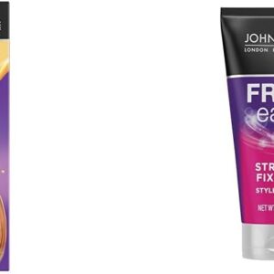 John Frieda Frizz Ease Extra Strength Hair Serum - Nourishing Oil and Straight Fixation Styling Creme for Smooth, Silky Hair, 5 Ounces