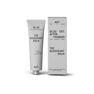 AKT Deodorant Balm 1.7 Fl Oz, Natural Deodorant for Men and Women, Award-Winning, Multi-use, Cream Deo Without Aluminum, Sc.02 After Thunder, Plastic Free, All Genders