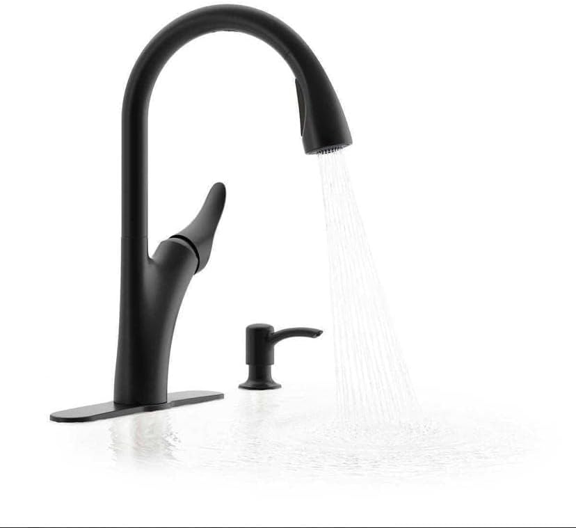 kohler Touchless Pull-Down Kitchen Faucet with Soap Dispenser - Image 2