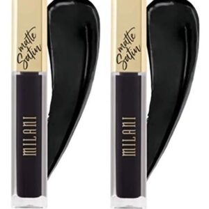Milani Amore Satin Matte Lip Creme (0.21 Fl. Oz.) Cruelty-Free Nourishing Lip Gloss with a Soft, Full Matte Finish (Leather) (Pack of 2)