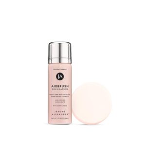 MagicMinerals AirBrush Foundation by Jerome Alexander, Mini Travel Size 1FL Oz, Easy Application Spray Makeup with Anti-aging Ingredients for Smooth Radiant Skin - Light