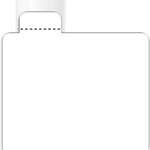 Mr-Label White Lip Balm Labels with Tamper Tab - Waterproof & Tear-Resistant - for Inkjet & Laser Printer - 2-3/16" x 2-1/8" on Letter Sheet (600 Labels)