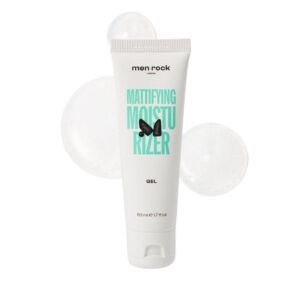Men Rock Mattifying Moisturizer Gel - Mens Face Moisturizer - Moisturizing Face Lotion for Men - Skincare Products - Daily Facial Lotion - 1.7 oz