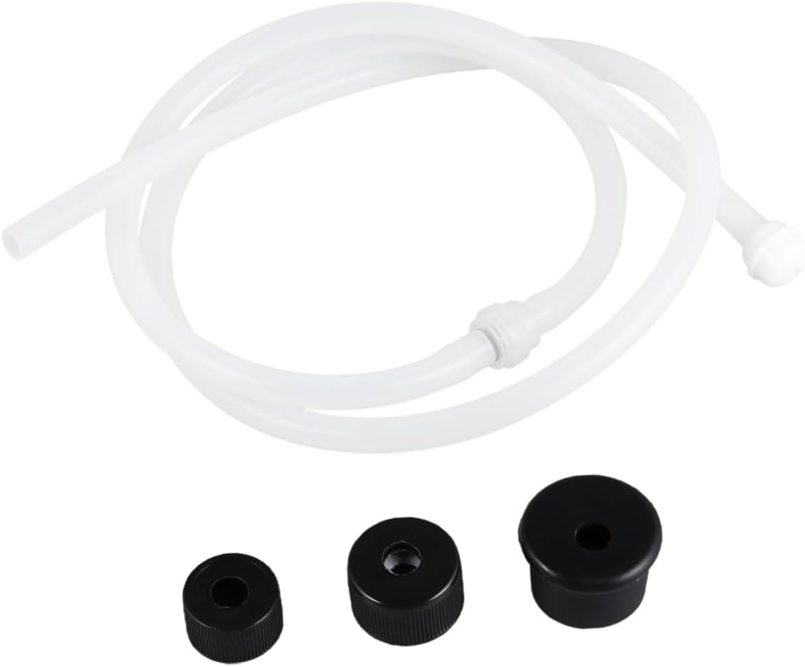 HOMSFOU DIY Soap Dispenser Extension Tube Kit Leakproof Easy Soap Pumping 3 Caps Fit Small Containers