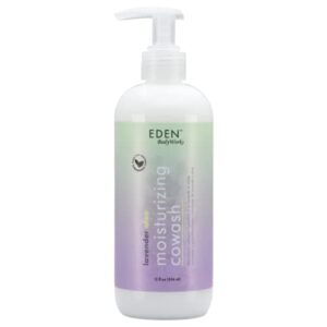 EDEN BodyWorks Lavender Aloe Hydrating Cowash Cleansing Conditioner for Curly Hair, Kinky & Wavy - Remove Buildup & Residue Between Shampooing - 12 oz Jar