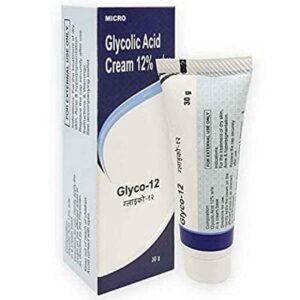 Glyco Acid 12% W/w Skin Peel Cream for All Skin types Treatment For Face Anti-Aging Wrinkles & Dark Spots -1.01 Fl. oz (Glyco Acid 12% W/w Cream Pack of 1)