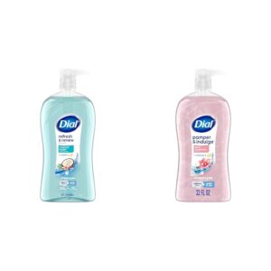 Dial Body Wash, Refresh & Renew Coconut Water, 32 fl oz and Pamper & Indulge Silk & Magnolia, 32 fl oz