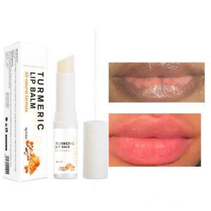 Turmeric Lip Balm Remove Dark Pigment Whitening Moisturizing Lip Hyaluronic Acid Exfoliating Dead Skin Lightening Lip Care