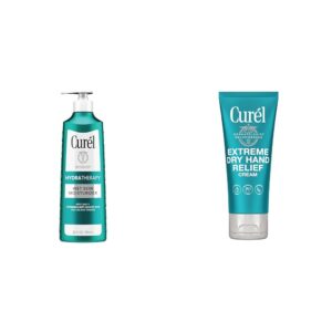 Curel Hydra Therapy In Shower Lotion, Wet Skin Moisturizer for Dry or Extra-dry Skin & Extreme Dry Hand Dryness Relief, Travel Size Hand Cream, Easily Absorbed for Long-Lasting Relief