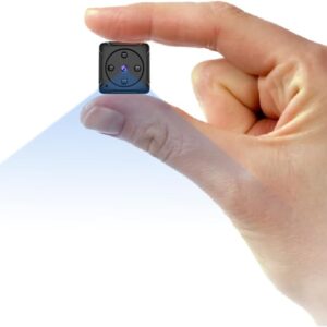 Mini Spy Camera Hidden, Full HD 1080P Portable Small Covert Home Nanny Cam with Motion Detection and Night Vision, Indoor/Outdoor Micro Security Surveillance Hidden Camera(No SD Card)