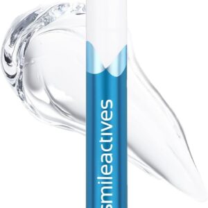 Smileactives Teeth Whitening Pen for White Smile, Fast Tooth Whitener and Stain Remover with Precision Brush Tip, Dental Quality Whitening Gel, Travel Pen, Easy to Use, Vanilla Mint Flavor, 1 Pack